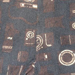 NWT Lularoe Kids L/XL Vintage Camera Leggings